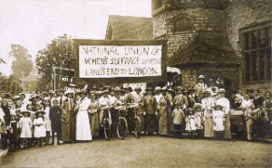 NUWSS march from Land's End to  London; known as 'The  Pilgrimage'  1913